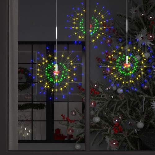 Emaga Venkovní vánoční ohňostroje 10 ks vícebarevné 50 cm 1400 LED