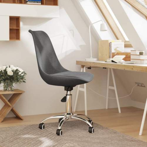 Emaga Otočná kancelářská židle tmavě šedá textil
