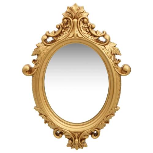HD Nástěnné zrcadlo zámecký styl 56 x 76 cm zlaté
