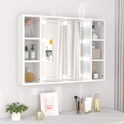Emaga Zrcadlová skříňka s LED bílá 76 x 15 x 55 cm