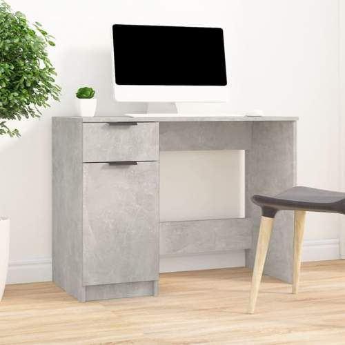 HD Psací stůl betonově šedý 100 x 50 x 75 cm kompozitní dřevo