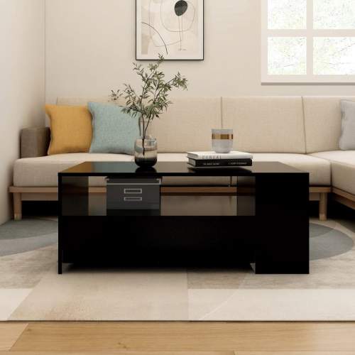 HD Konferenční stolek černý 102 x 55 x 42 cm kompozitní dřevo
