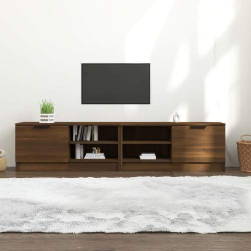 HD TV skříňky 2 ks hnědý dub 80 x 35 x 36,5 cm kompozitní dřevo