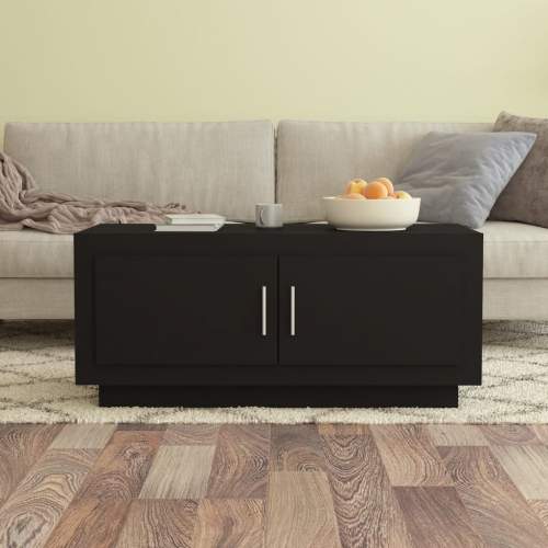 HD Konferenční stolek černý 102 x 50 x 45 cm kompozitní dřevo