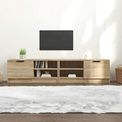 HD TV skříňky 2 ks dub sonoma 80 x 35 x 36,5 cm kompozitní dřevo