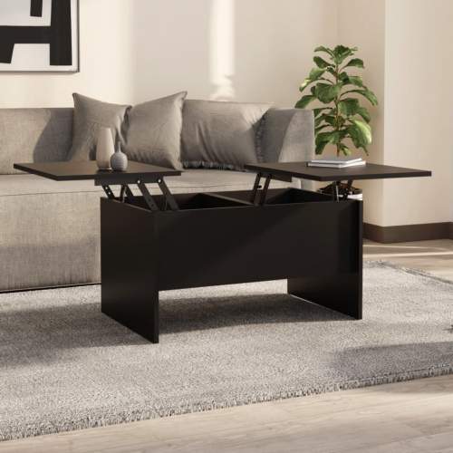 HD Konferenční stolek černý 80 x 50 x 42,5 cm kompozitní dřevo