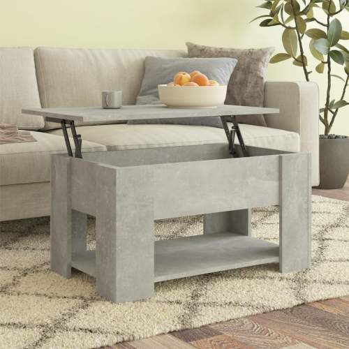 HD Konferenční stolek betonově šedý 79x49x41 cm kompozitní dřevo