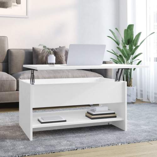 HD Konferenční stolek bílý 80 x 50 x 40 cm kompozitní dřevo