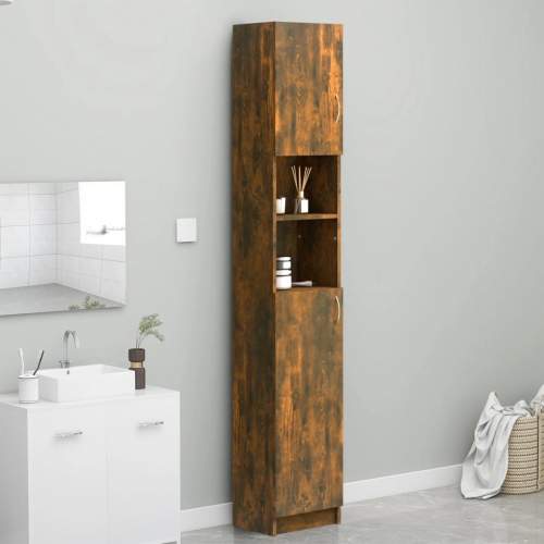 HD Koupelnová skříňka kouřový dub 32x25,5x190 cm kompozitní dřevo