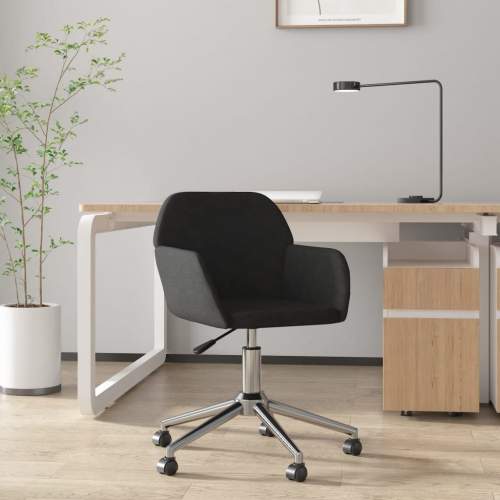 HD Otočná kancelářská židle černá textil