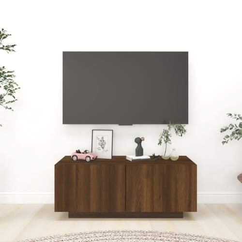 HD TV skříňka hnědý dub 100 x 35 x 40 cm kompozitní dřevo