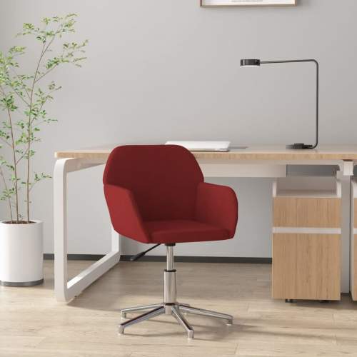 HD Otočná kancelářská židle vínová textil