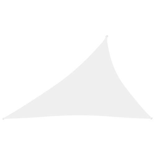 vidaXL oxfordská látka trojúhelník 4 x 5 x 6,4 m bílá