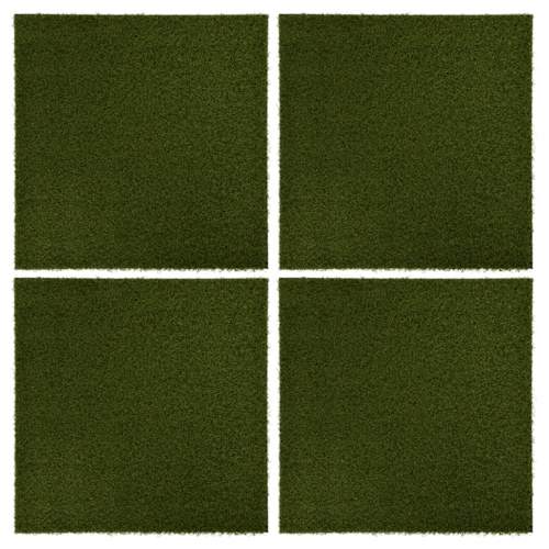 vidaXL s umělou trávou 4 ks 50 x 50 x 2,5 cm guma