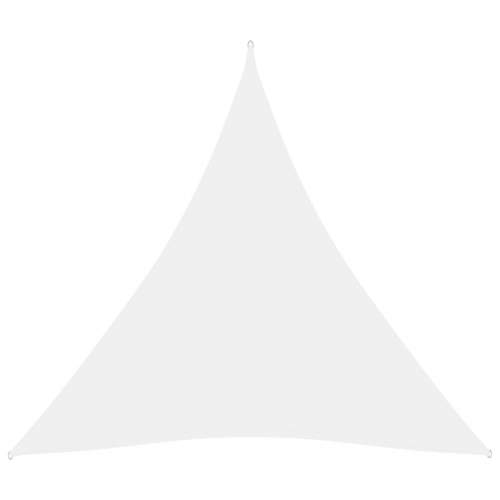 vidaXL oxfordská látka trojúhelníková 5 x 5 x 5 m bílá