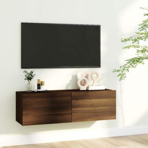 HD TV skříňka hnědý dub 100 x 30 x 30 cm kompozitní dřevo