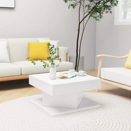 HD Konferenční stolek bílý 57 x 57 x 30 cm dřevotříska