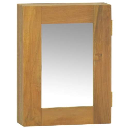 HD Zrcadlová skříňka 30 x 10 x 40 cm masivní teakové dřevo