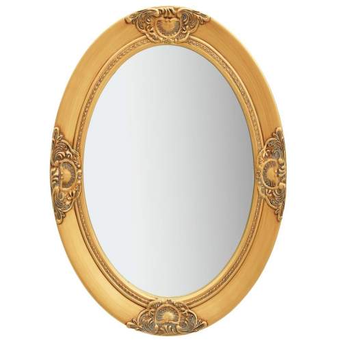 HD Nástěnné zrcadlo barokní styl 50 x 70 cm zlaté