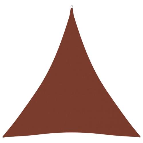 Stínící plachta oxfordská trojúhelníková 4,5x4,5x4,5 m cihlová