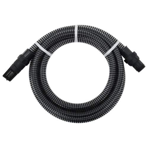vidaXL Sací hadice s PVC konektory 10 m 22 mm černá