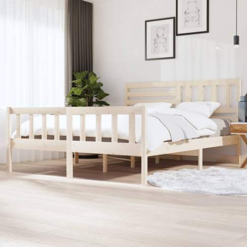 SHUMEE Rám postele masivní dřevo 180 x 200 cm Super King
