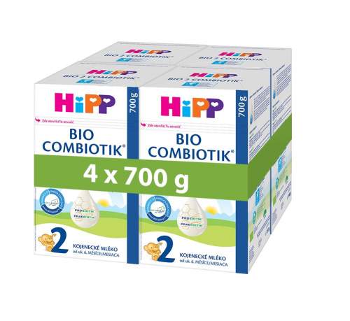 HiPP Pokračovací mléčná kojenecká výživa 2 BIO Combiotik 4x700g