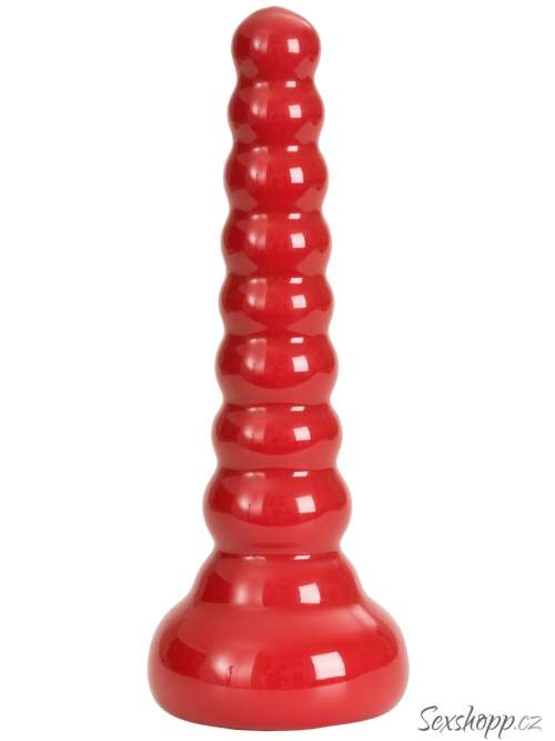 Doc Johnson Red Boy Anal Wand Butt Plug, červený anální kolík 21 x 5 cm
