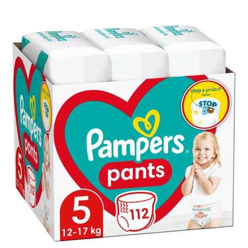 Pampers Pants Plenkové Kalhotky Velikost 5 (12-17kg) 112 ks