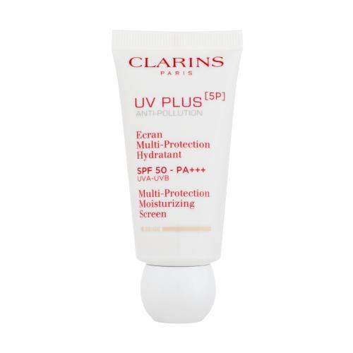 Clarins UV Plus 5P Multi-Protection Moisturizing Screen SPF50 ochranný a hydratační pleťový fluid 30 ml odstín Beige pro ženy