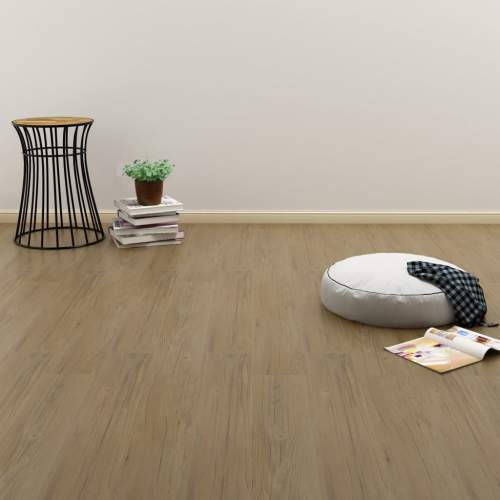 Samolepící podlahová prkna 4,46 m² 3 mm PVC přírodní hnědá
