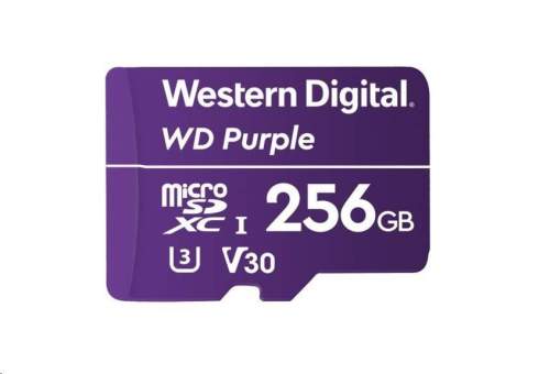 WD Micro SDXC Purple Class 10 256GB WDD256G1P0C