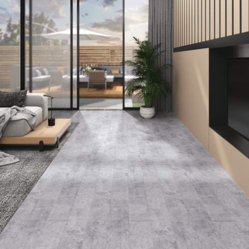 VidaXL Flooring Planks 5,02 m² 2 mm Self-adhesive Cement Grey