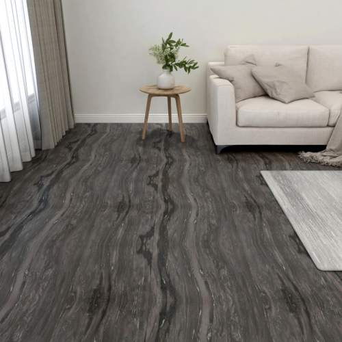 VidaXL Samolepicí podlahové desky 55 ks PVC 5,11 m² tmavě šedé