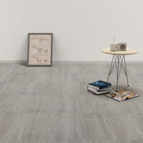 VidaXL Samolepící podlahové desky PVC 5,11 m² šedé tupované