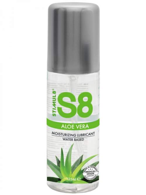 Stimul8 S8 WB Aloe Vera Lube 125 ml, zvlhčující lubrikant na vodní bázi s aloe vera