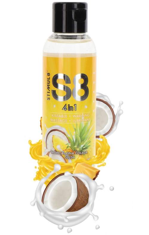 Stimul8 Lubrikační/masážní gel S8 4-in-1 Tropical Pina Colada Slush