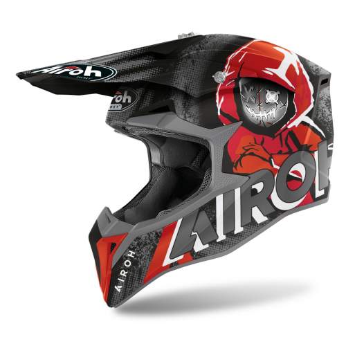 AIROH moto helma Wraap Alien červená matná 2022 S (55-56)