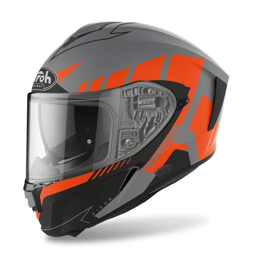 AIROH moto helma  Spark Rise matná oranžová 2022 L (59-60)