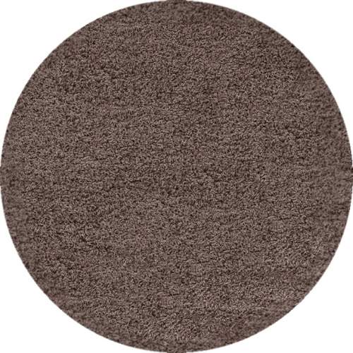 Kusový koberec Dream Shaggy 4000 Mocca kruh Rozměry koberců: 80x80 (průměr) kruh