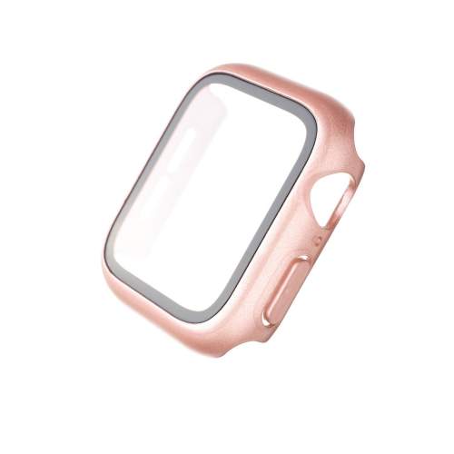 Ochranný kryt na hodinky FIXED Pure+ s temperovaným sklem pro Apple Watch 41mm růžové