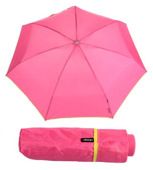 Luxusní skládací mini deštník Knirps piccolo pink 868276, KNIRPS