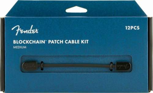 Fender Blockchain Patch Cable Kit MD Černá Lomený - Lomený