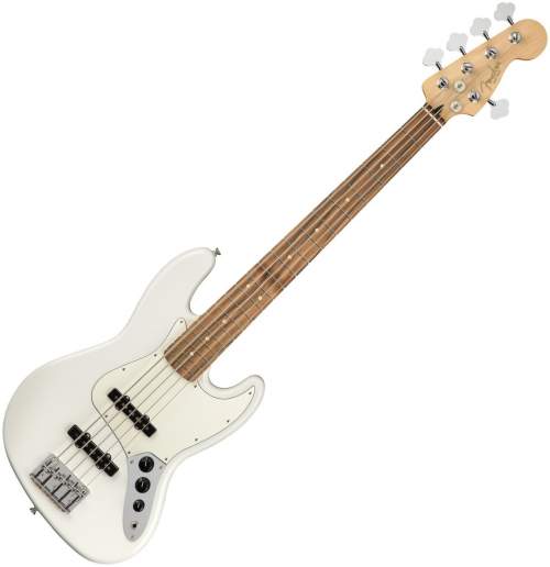 Fender Player Jazz Bass V Polar White Pau Ferro