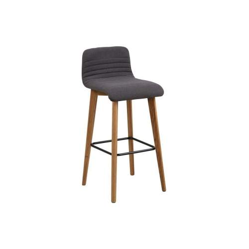 Scandi Antracitově šedá barová židle Areta 75 cm
