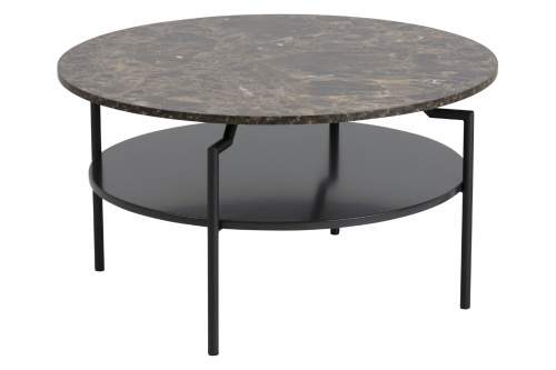 Scandi Hnědý konferenční stolek Stephan 80 cm
