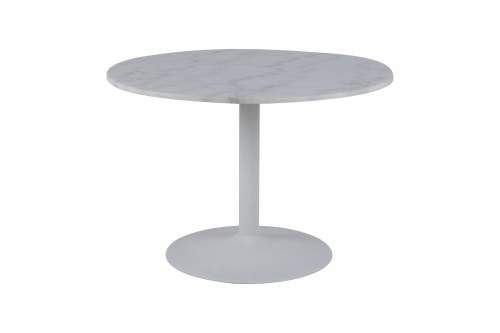 Actona Bílý jídelní stůl Kayode, 110x110x75 cm