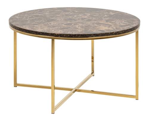Actona Hnědý konferenční stolek Bisoli, 80x80x46 cm