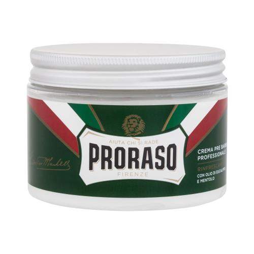 PRORASO Green Pre-Shave Cream krém pro snadnější oholení s mentolem a eukalyptem 300 ml