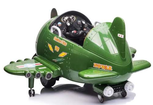 Dětské elektrické vozítko letadlo Eljet zelená